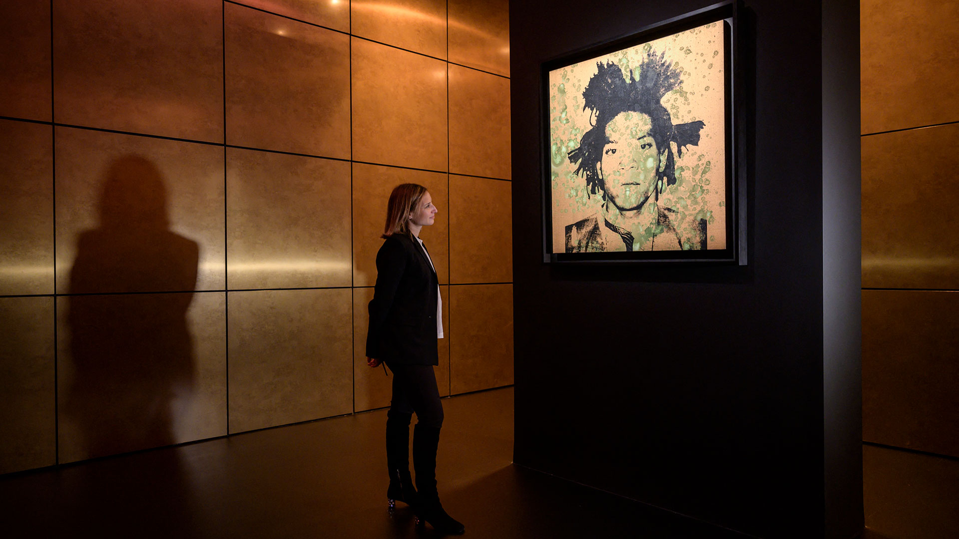El retrato de Jean-Michel Basquiat por Andy Warhol alcanzó los 40 millones de dólares en la subasta de Christie's (AFP)