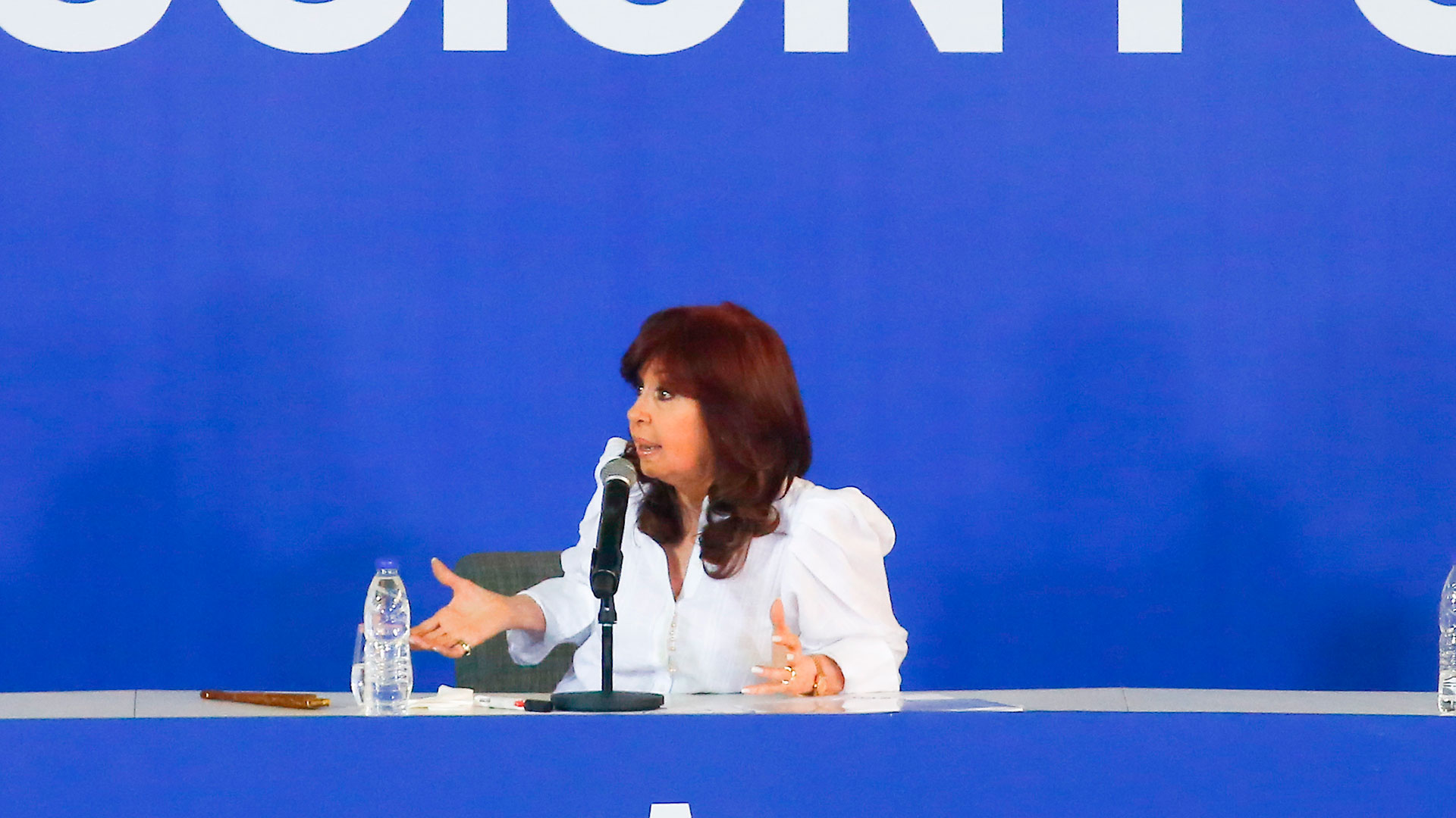 Cristina Kirchner en el acto de la UOM en Pilar (Luciano González)