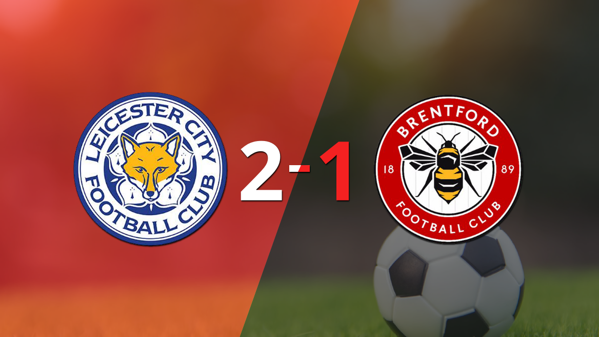 Leicester City le ganó a Brentford en su casa por 2-1