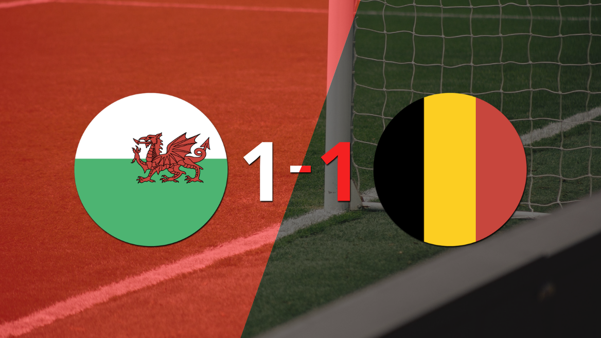 Gales y Bélgica empataron 1 a 1
