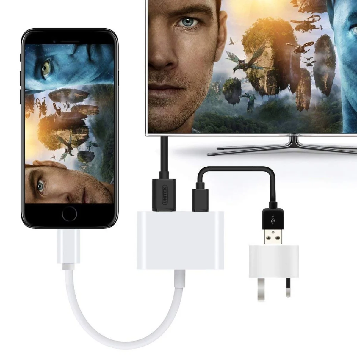 Adaptador Lightning a HDMI de iPhone a un televisor. (foto: iPadizate)