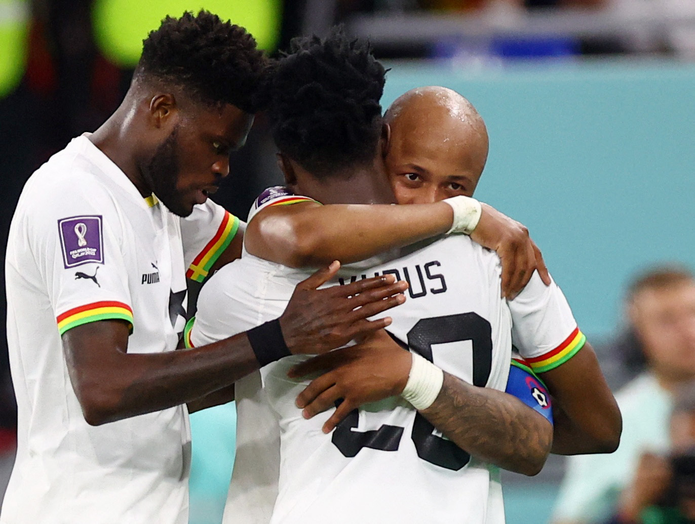 Los jugadores de Ghana sueñan con rescatar un empate. Foto: REUTERS/Hannah Mckay