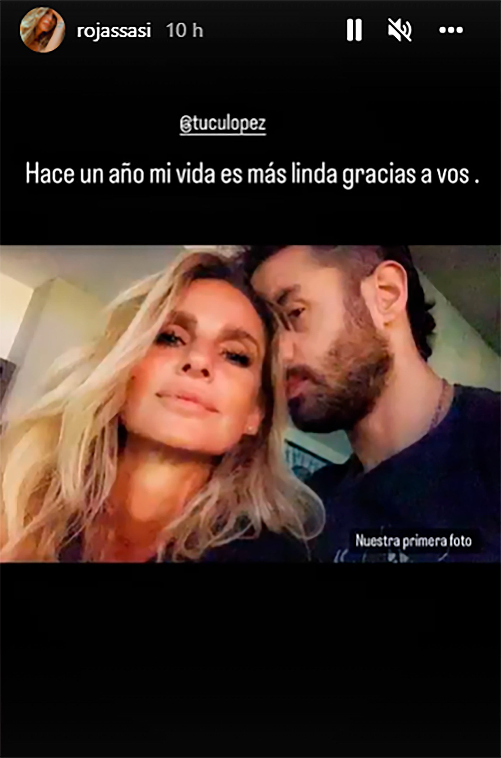 La primera foto de Sabrina Rojas y Tucu López juntos (Foto: Instagram)