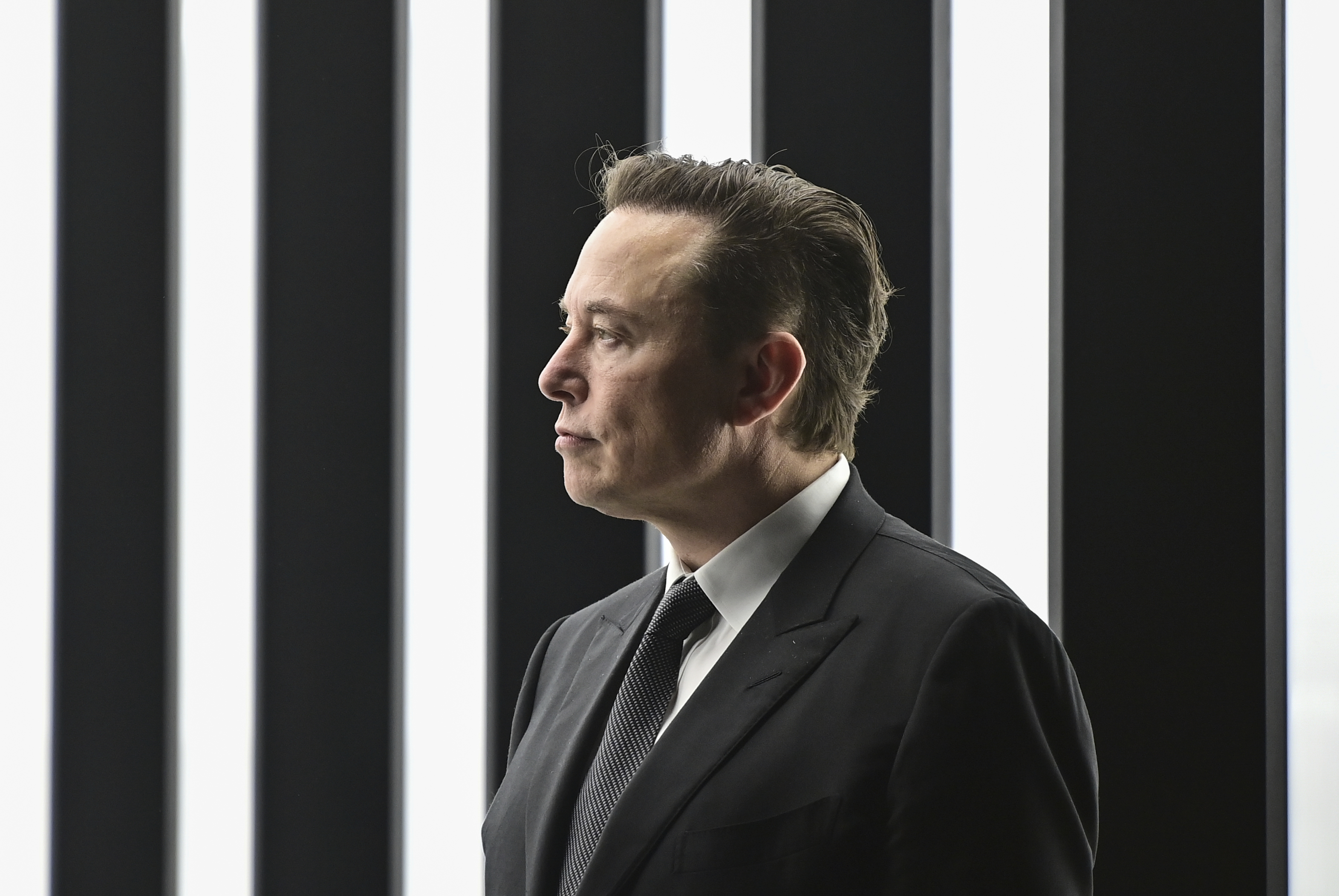 FILE - Tesla CEO Elon Musk at the grand opening of a Tesla factory in Gruenheide, Germany, on March 22, 2022. (Patrick Pleul/Pool via AP, File)
