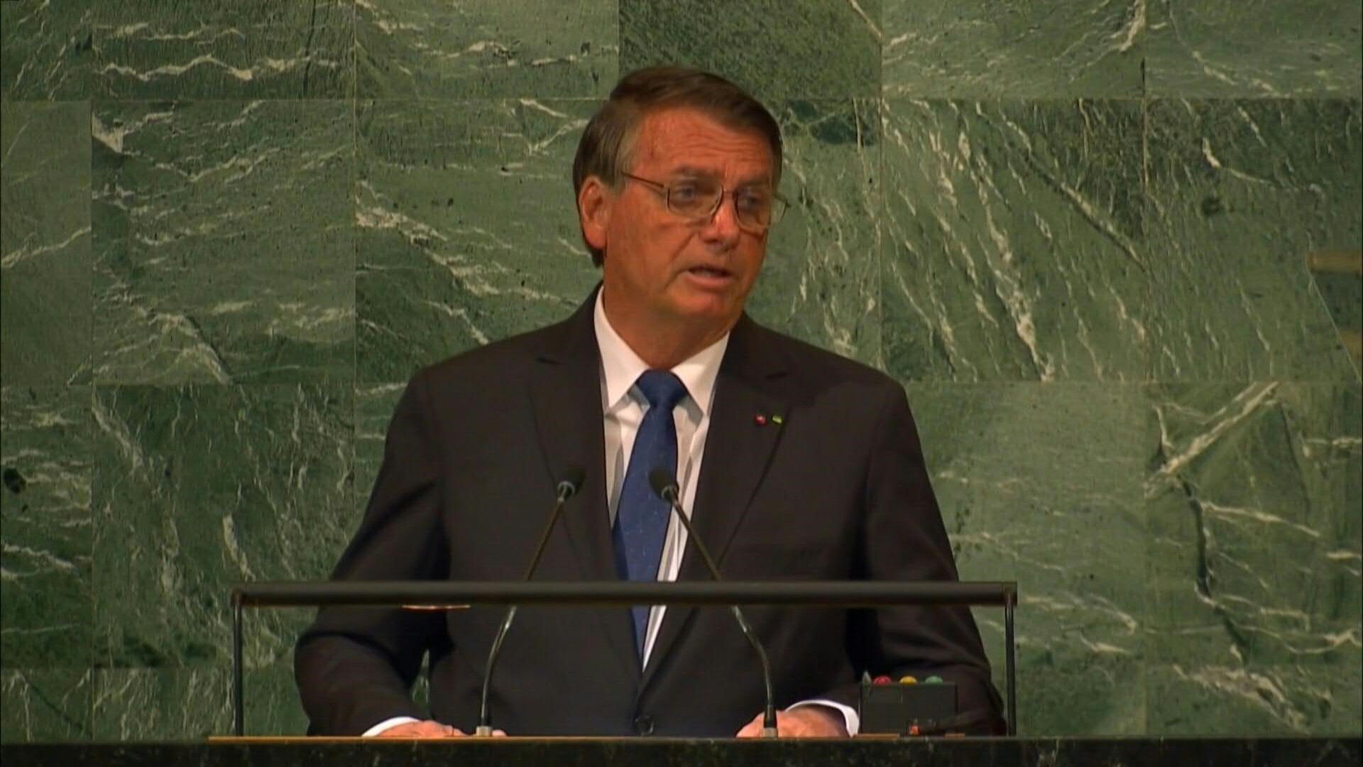 El presidente brasileño, Jair Bolsonaro, habló sobre la corrupción en Brasil ante la Asamblea de las Naciones Unidas (AFP)