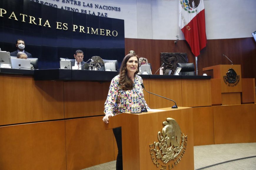 López Rabadán volvió a lanzarse contra AMLO (Foto: Senadores del PAN)