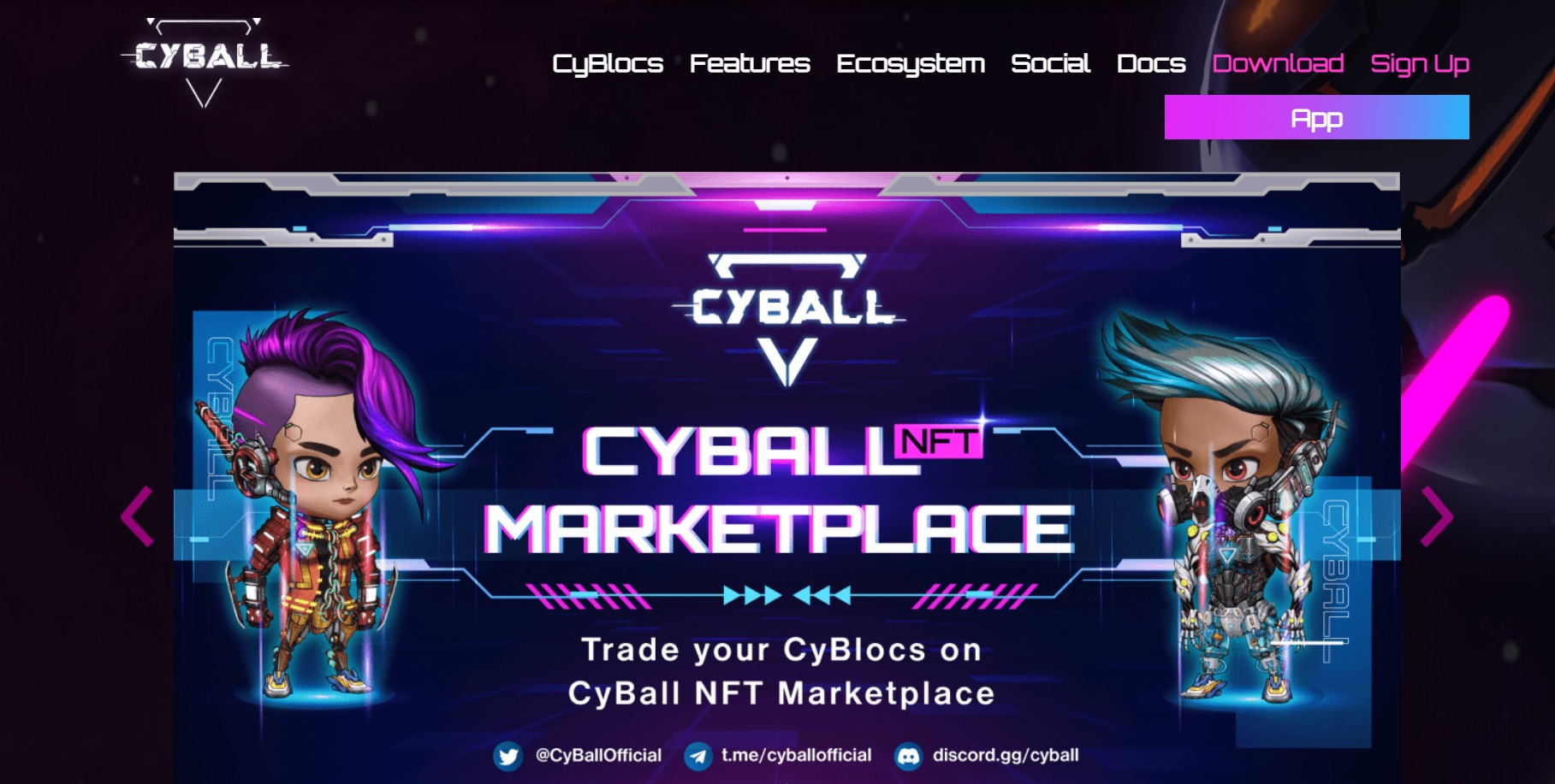 Cyball es otro de los juegos NFT