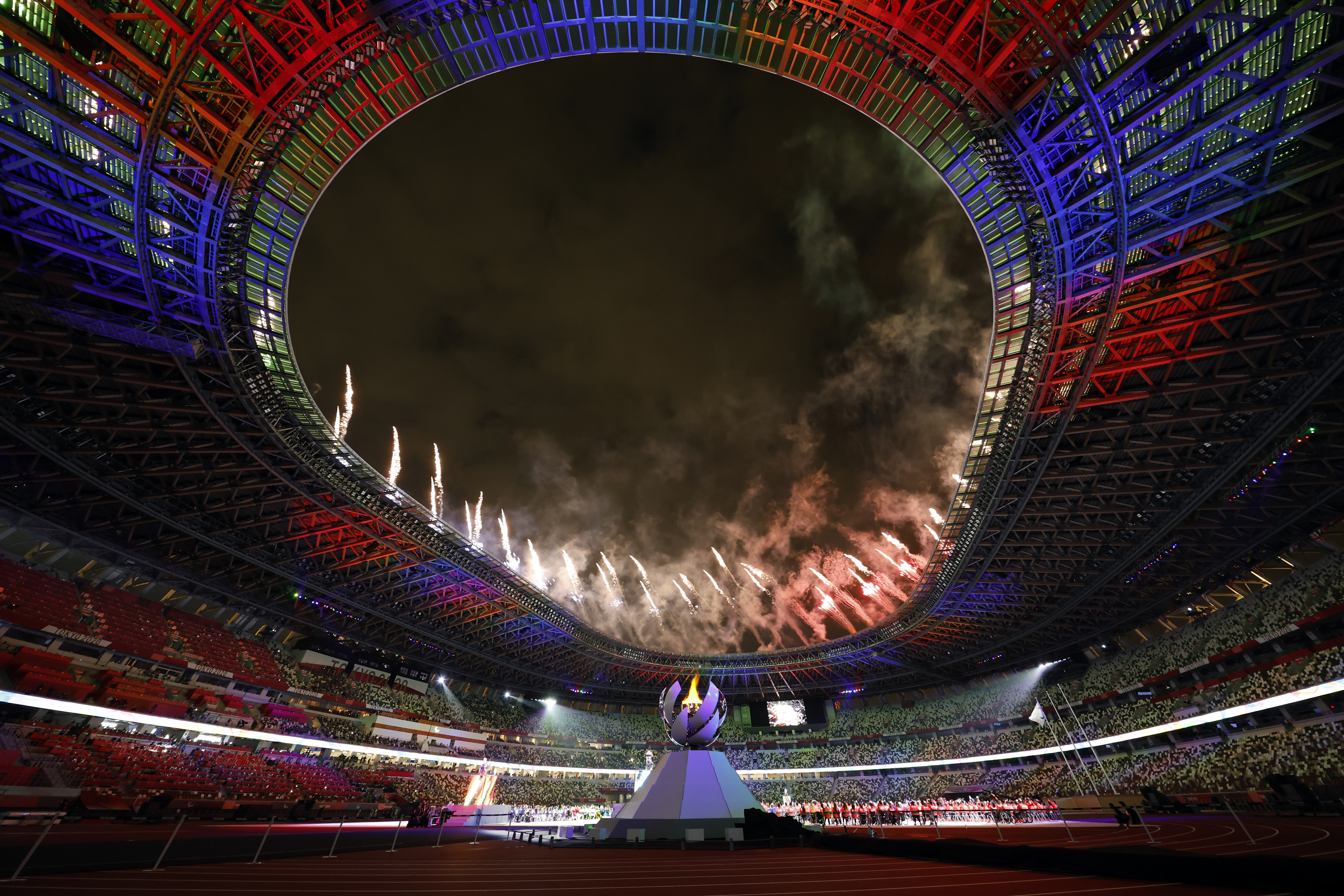 Ceremonia de clausura de los Juegos Olímpicos de Tokio 2020, los cuales se aplazaron por la pandemia de COVID-19 (Foto: Reuters)