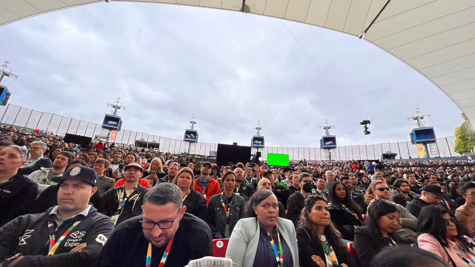 Audience at the Google I/O event.