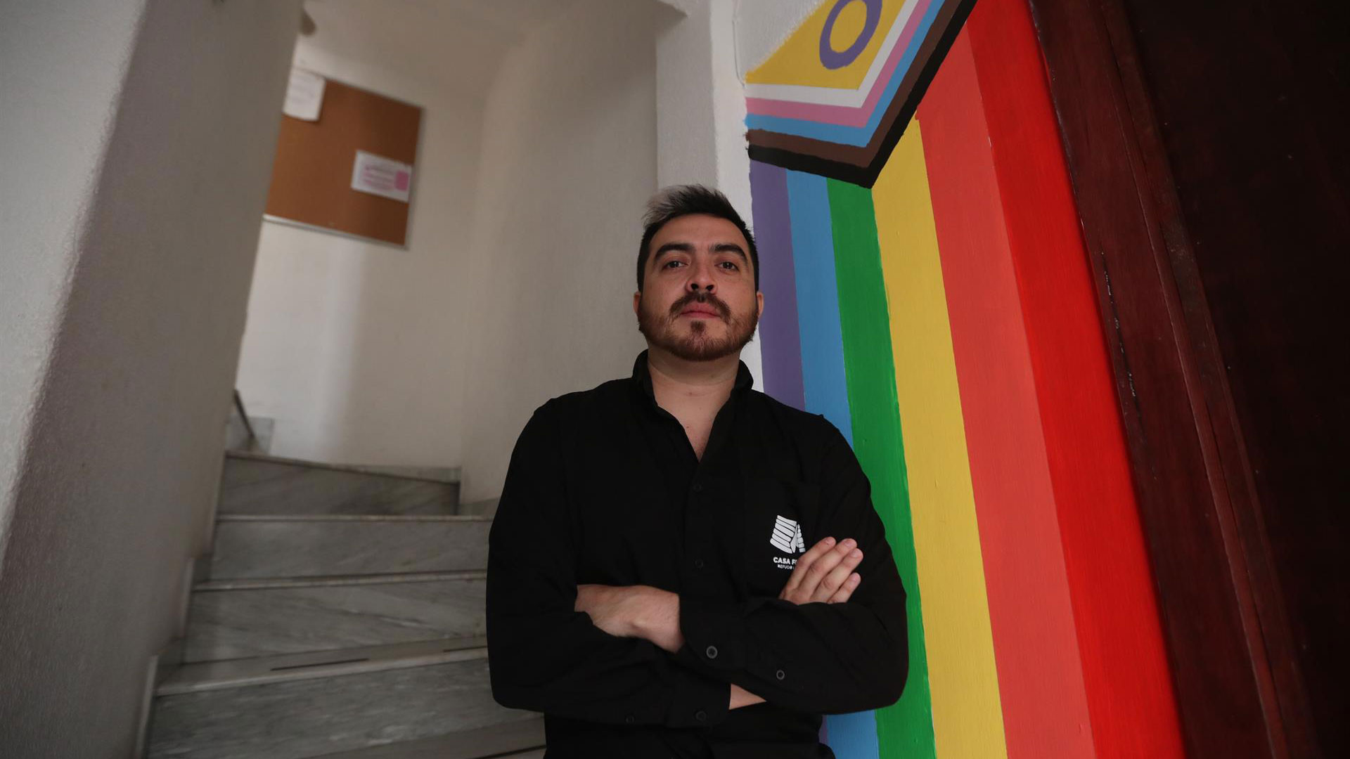 Leonardo Martínez es una de las personas que obtuvieron trabajo gracias al programa de inclusión laboral de Casa Frida (EFE)