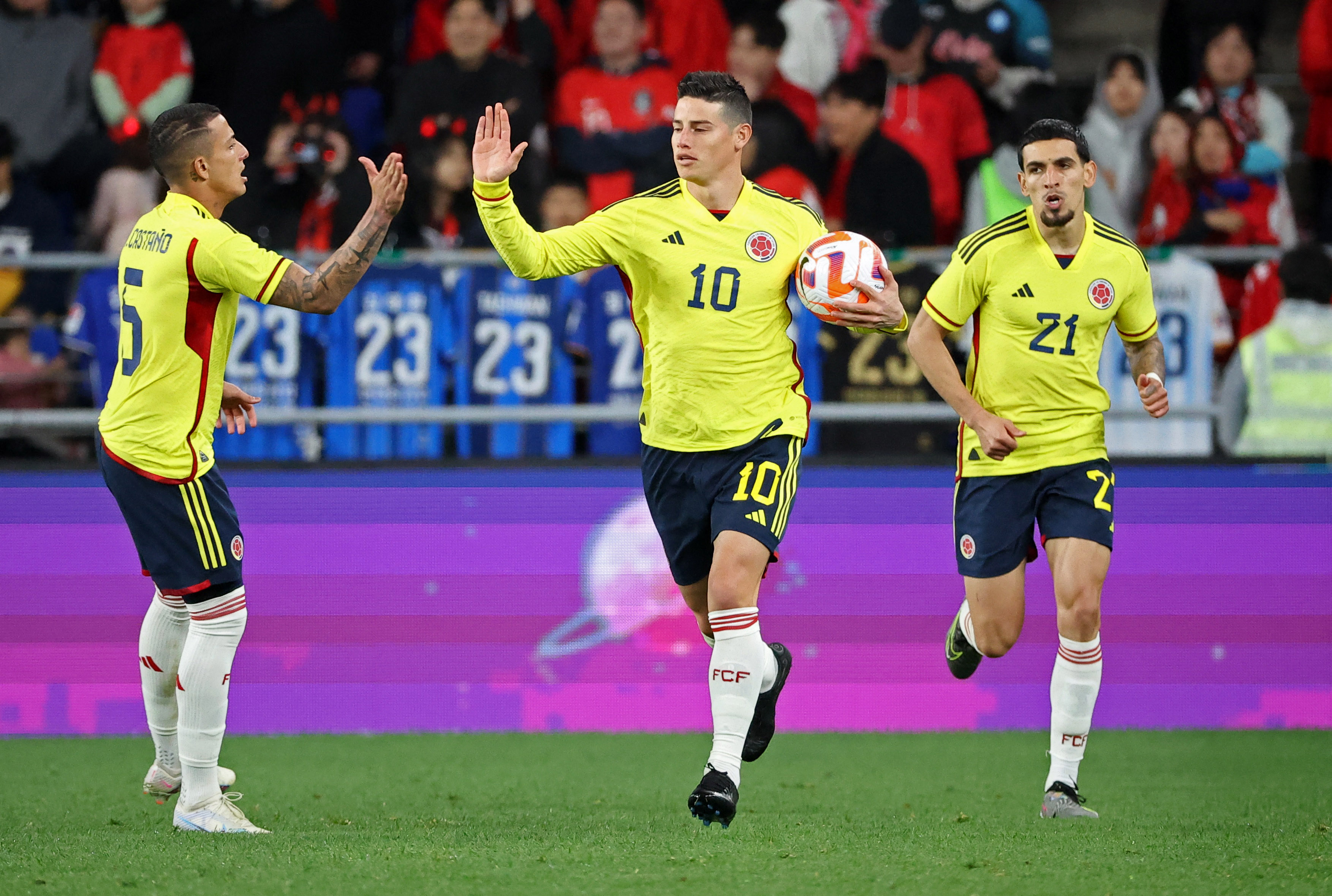 James Rodríguez le cambió la cara al partido de Colombia contra Corea: ahora es el segundo goleador histórico de la Selección