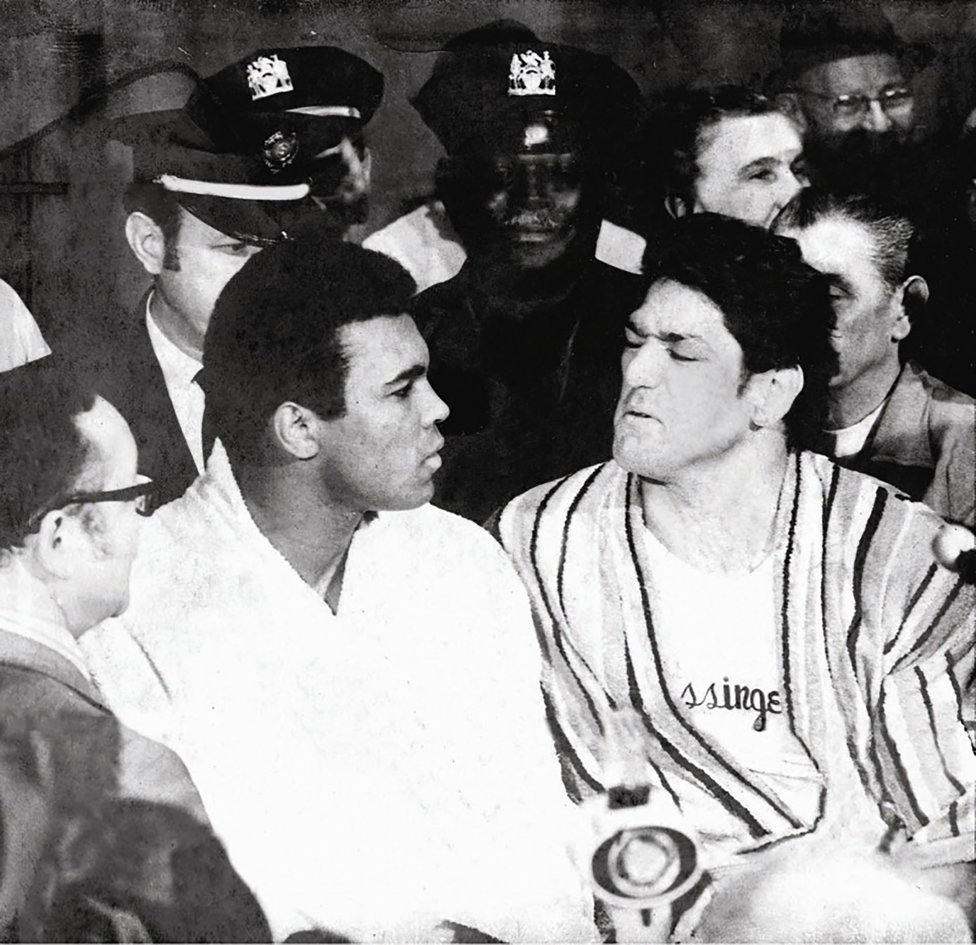 Ringo Bonavena en la previa de su legendaria pelea ante Muhammad Ali