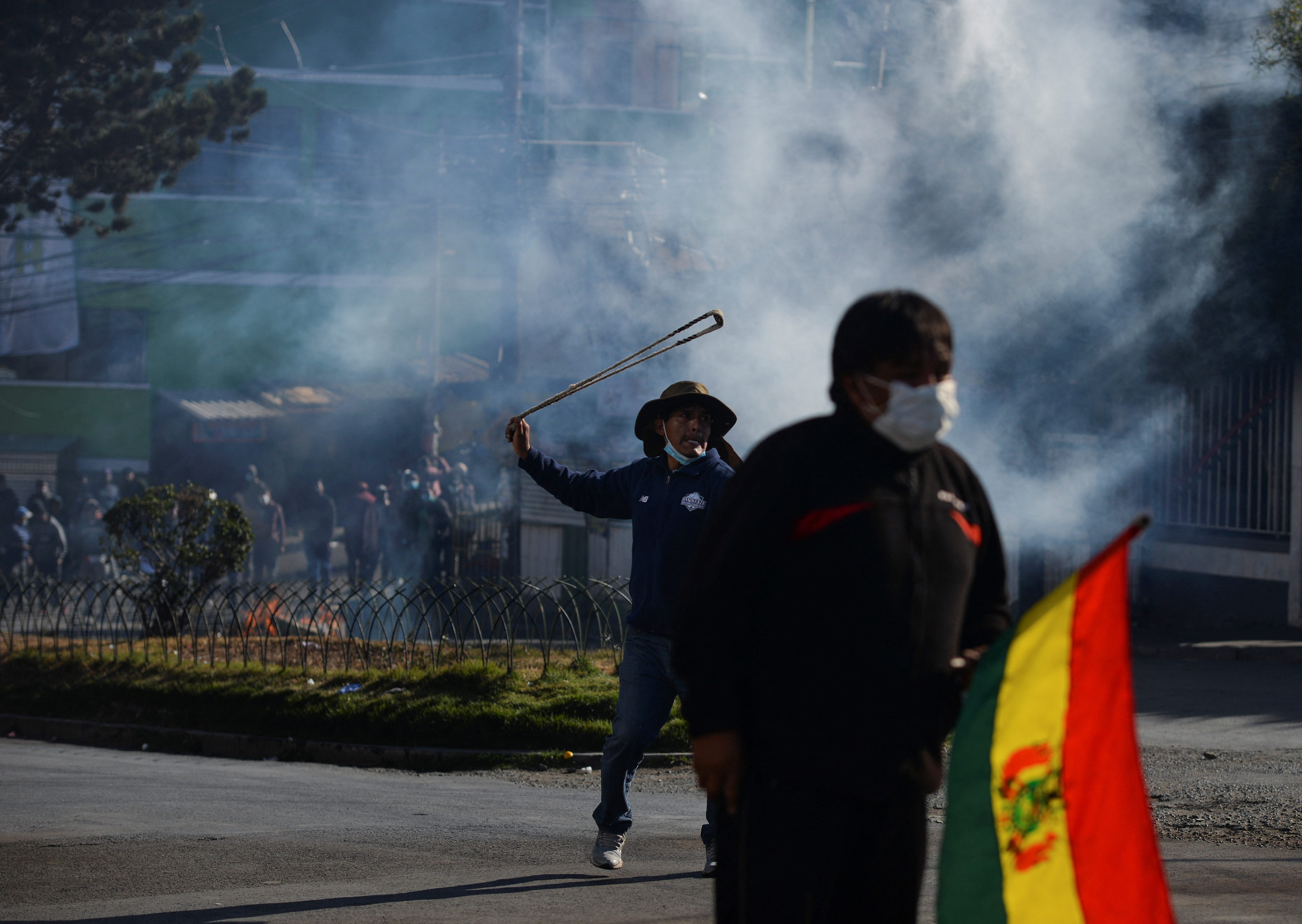 Incidentes en las manifestaciones de este jueves (REUTERS/Claudia Morales)