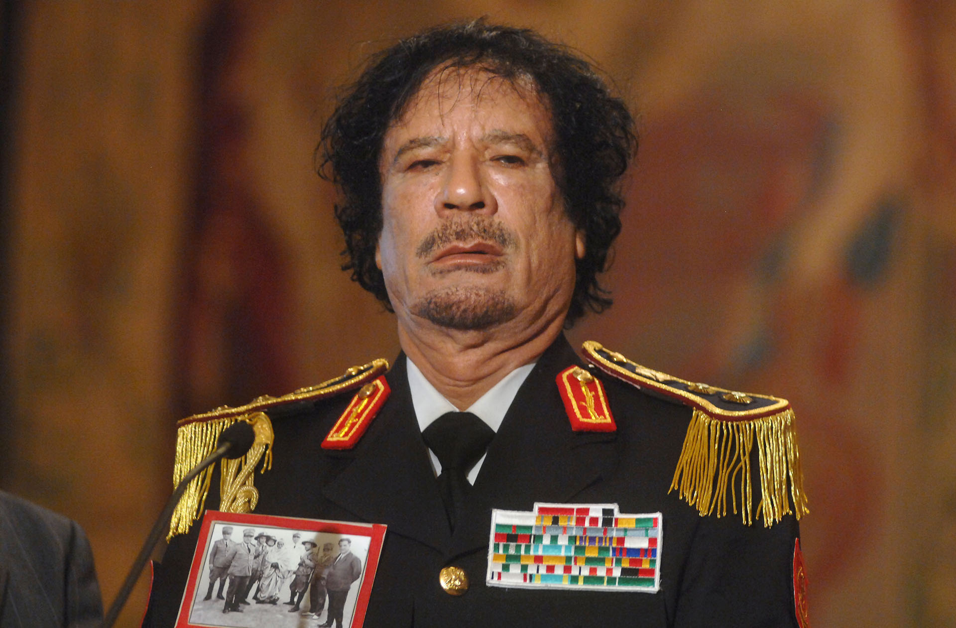 Muammar Gaddafi durante una visita a Roma en 2009 (Agf/Shutterstock)