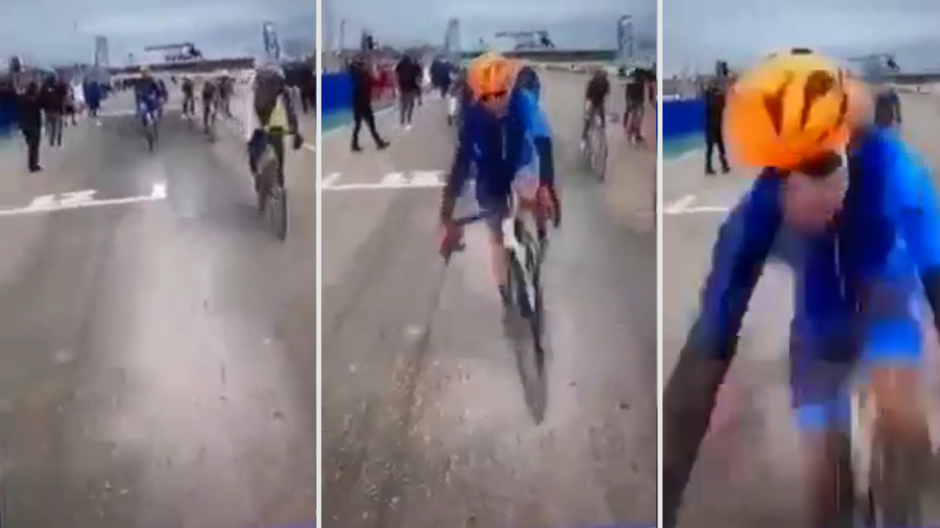 Grave accidente en Mendoza: una ciclista embistió a una fotógrafa mientras grababa el final de la carrera