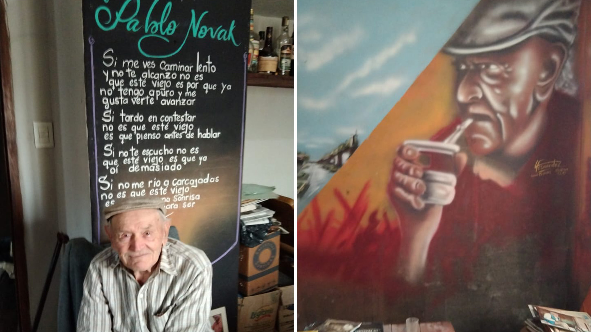 Infobae accedió a Pablo, de 92 años, a través de su hija Liliana que esa tarde le había llevado provisiones a su papá desde Carhué