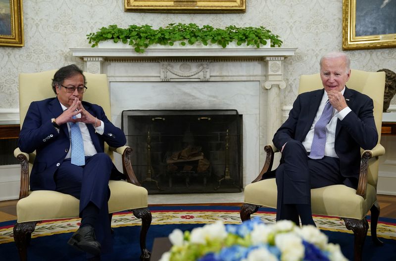 El presidente de Estados Unidos, Joe Biden, se reunió con su homólogo colombiano, Gustavo Petro, en la Casa Blanca (REUTERS/Kevin Lamarque)