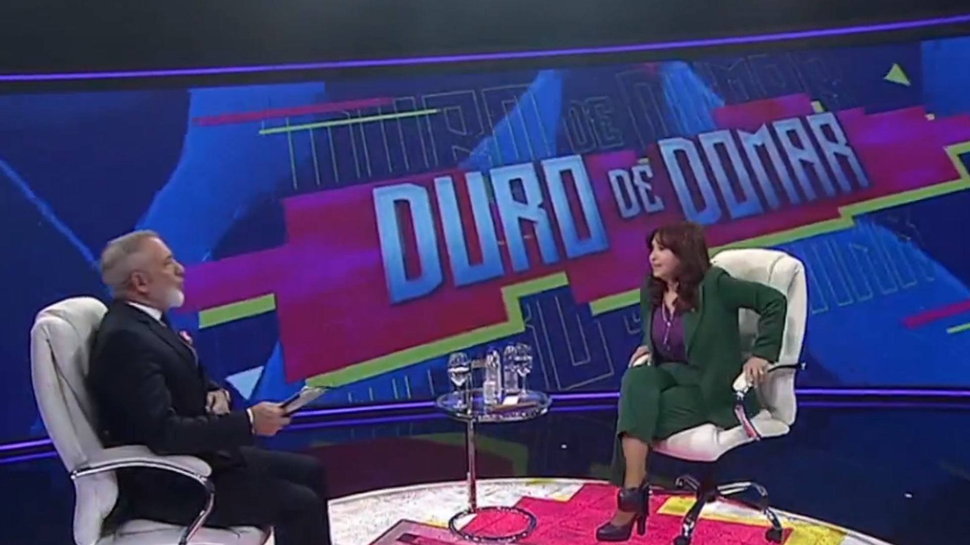 Cristina Kirchner es entrevistada por Pablo Duggan