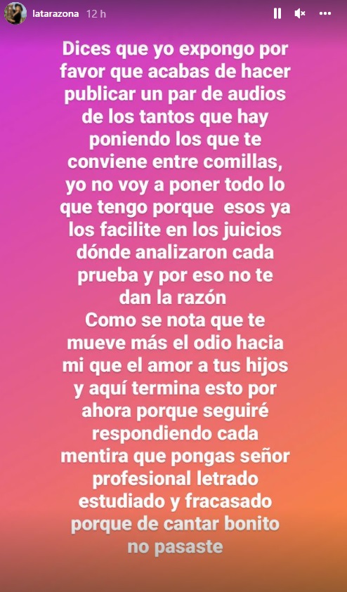 Karla Tarazona responde a Leonard León. (Foto: Instagram)