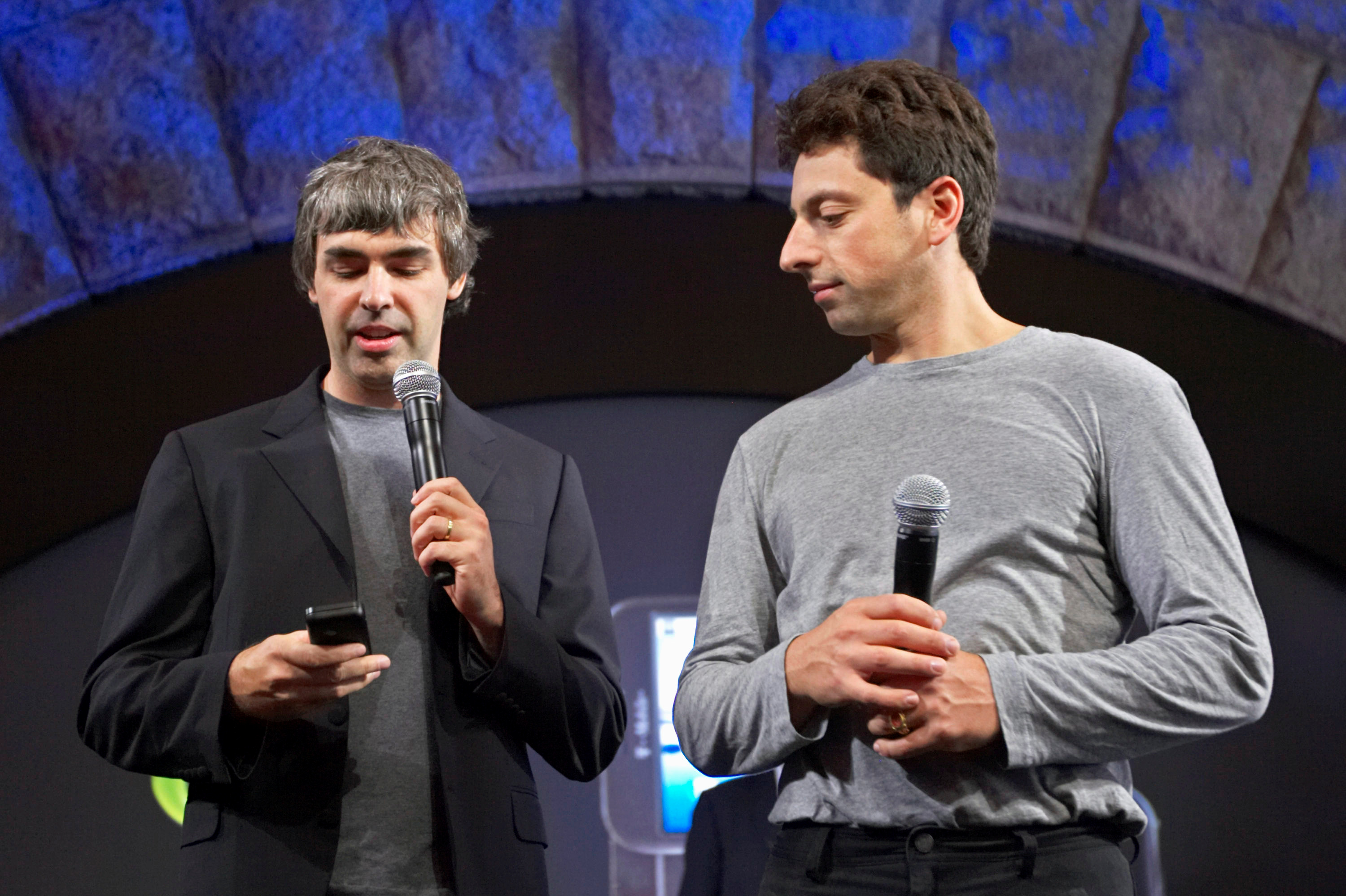 Larry Page y Sergey Brin, cofundadores de Google (REUTERS/Jacob Silberberg/File Photo)