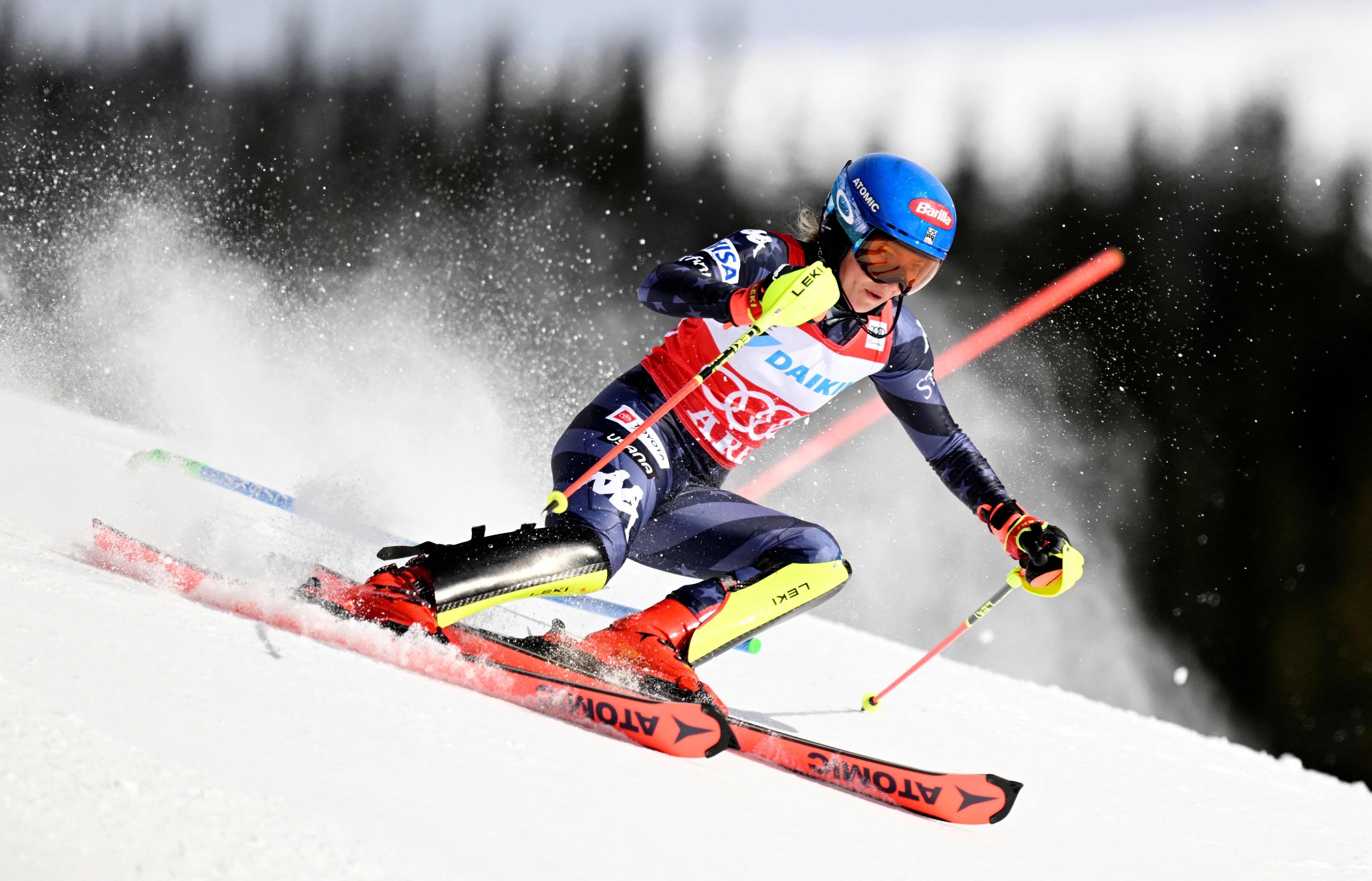 FIS Alpine Ski World Cup - Are, Sweden - March 11, 2023 Mikaela Shiffrin of the U.S. in action Pontus Lundahl/TT News Agency via REUTERS.