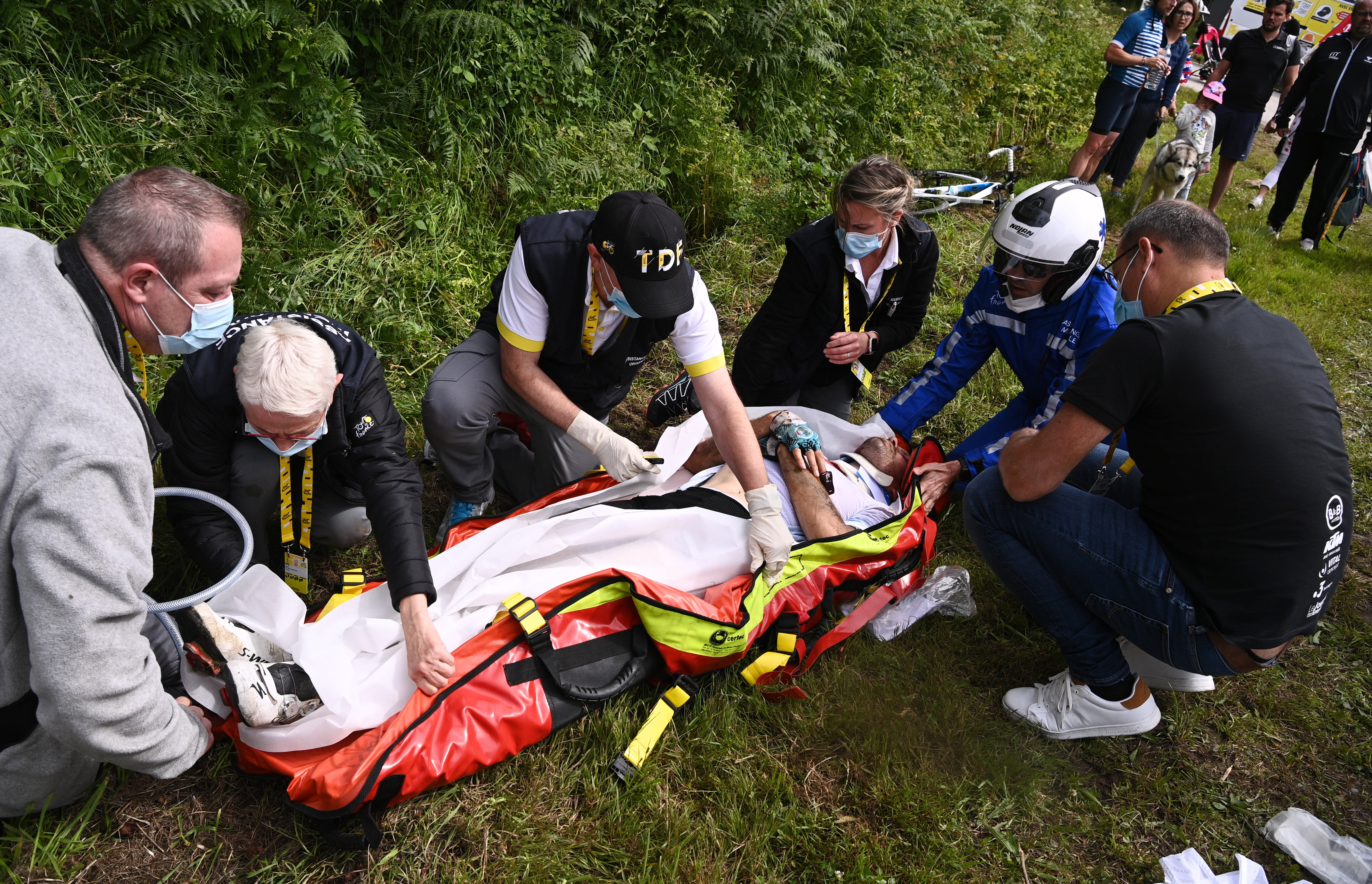 El piloto francés Cyril Lemoine fue uno de los más perjudicados con el accidente (Foto: Reuters/Anne-Christine Poujoulat