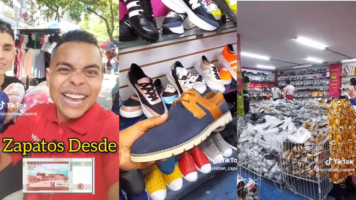Así lucen los zapatos de 10 mil pesos que se pueden comprar en Medellín