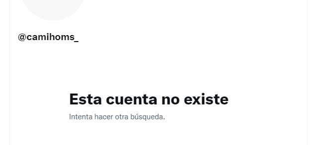 La cuenta de Camila Homs fue denunciada en Twitter