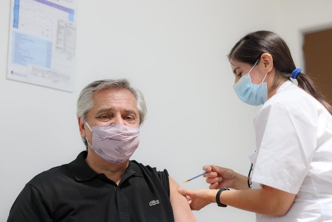 Alberto Fernández se vacunó la semana pasada
