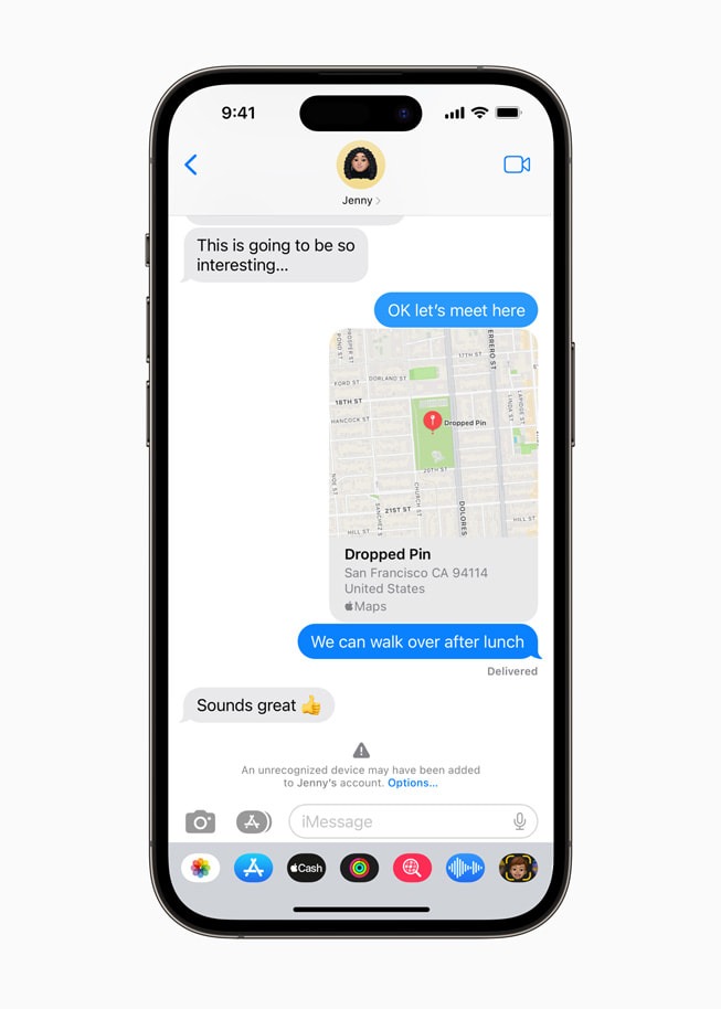 La verificación de contactos en iMessage permite que los usuarios de Apple comprueben que solo se están comunicando con quien se desea. (Apple)