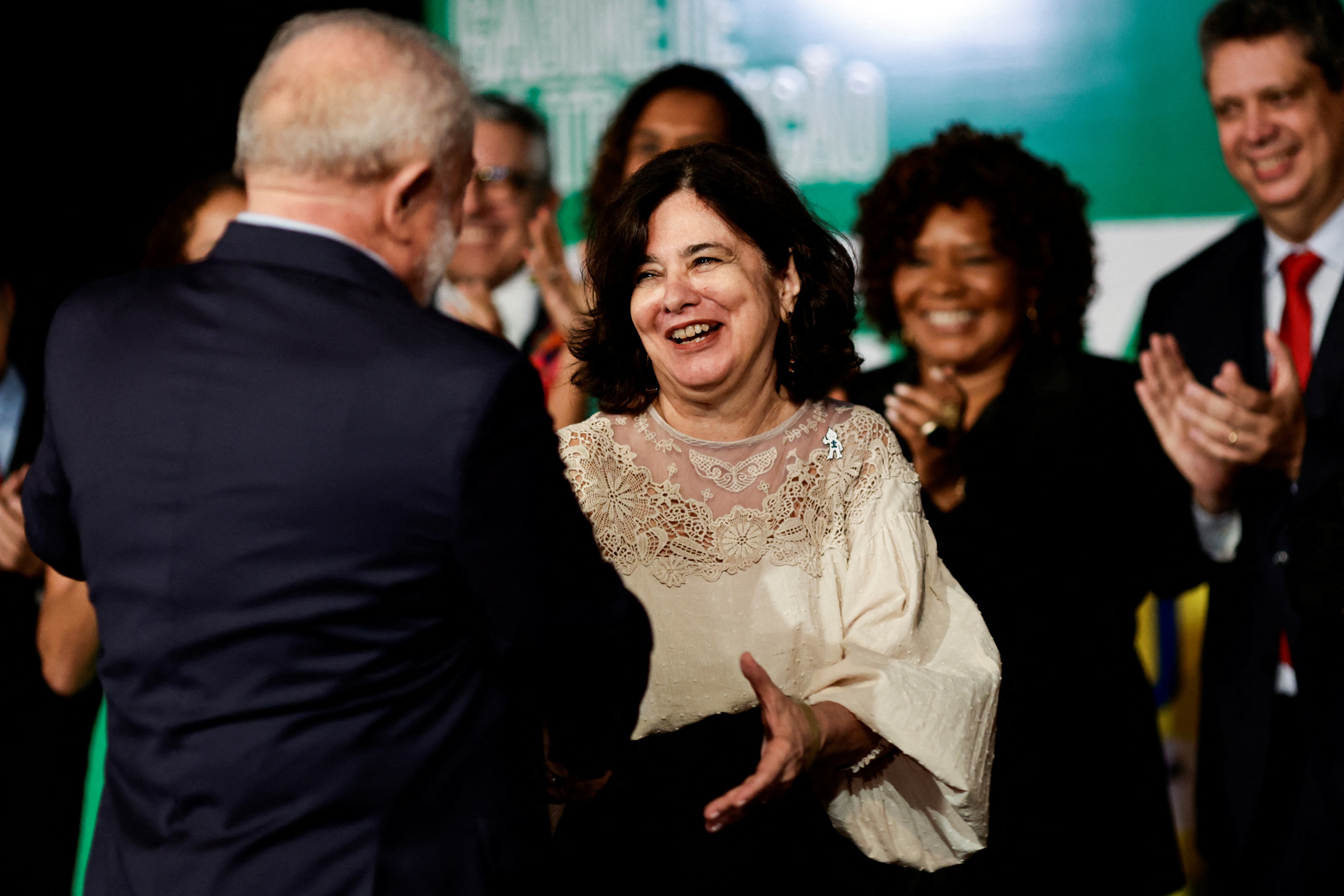 Lula con Nizia Trindade (REUTERS/Ueslei Marcelino)