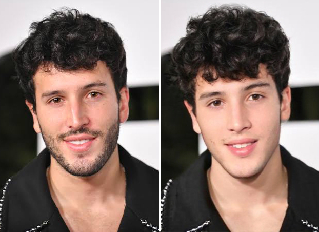 Famous singers with the effect of youth.  (Photo: FaceApp/Composition/Jose Arana)