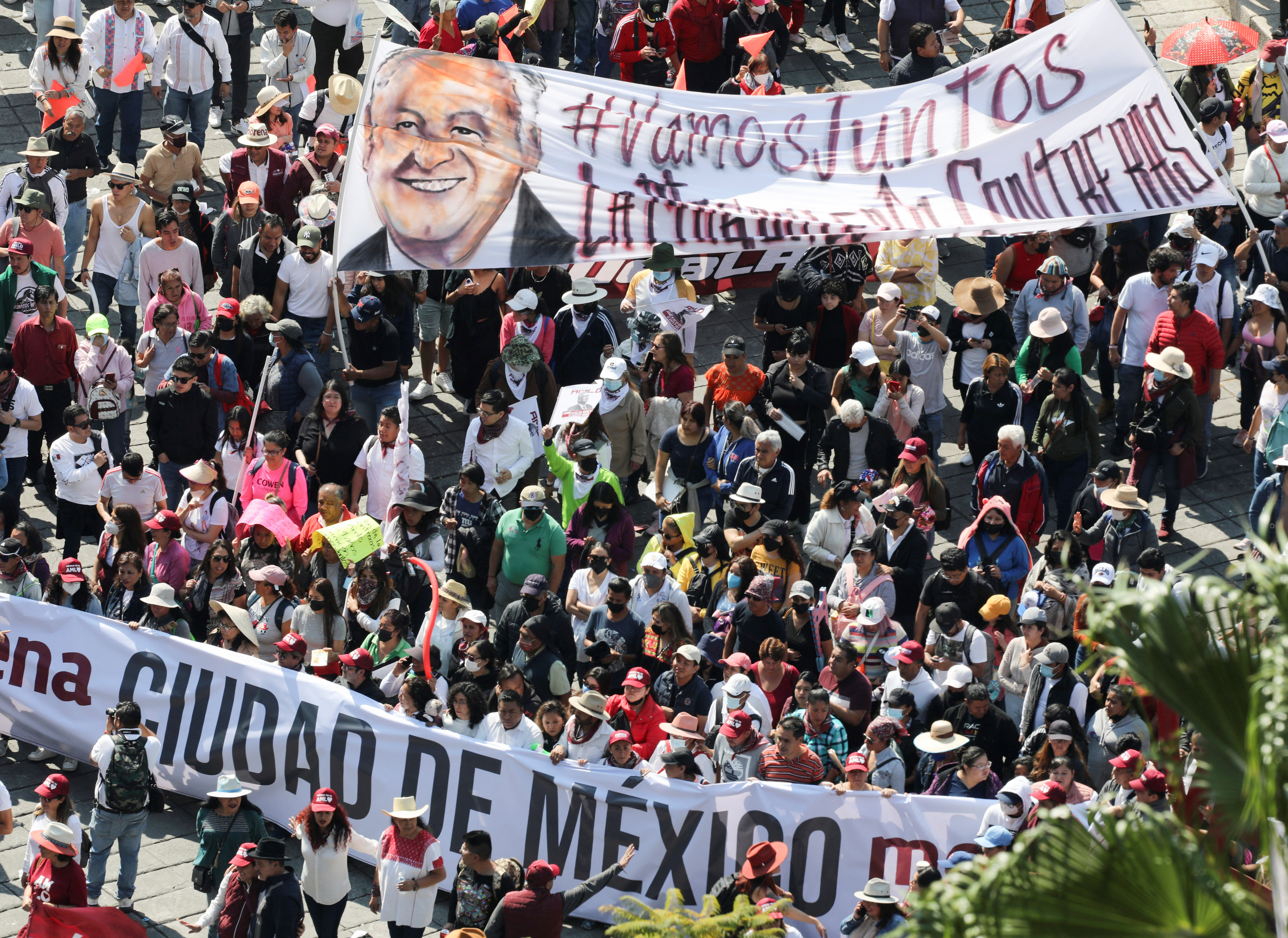 Andrés Manuel López Obrador aseguró que en su marcha no habrá acarreados. (REUTERS/Paola Garcia).