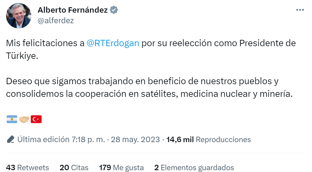 El mensaje de Alberto Fernández