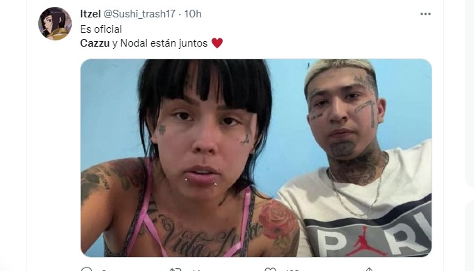 El polémico encuentro entre el joven mexicano y la rapera argentina conmocionó a fanáticos, quienes no tardaron en reaccionar con memes. (Foto: Twitter / @Sushi_trash17)