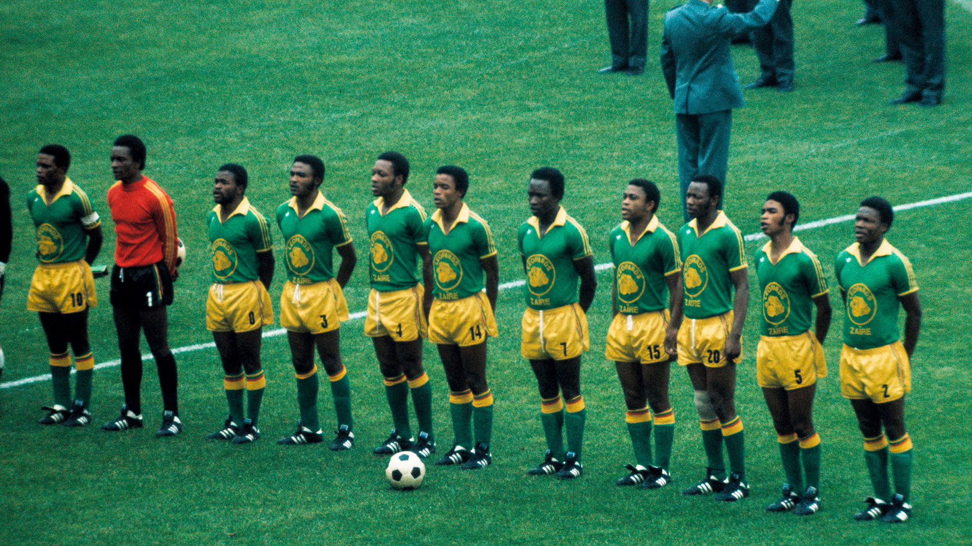 La selección de Zaire integró el Grupo 2 junto a Brasil, Escocia y Yugoslavia (Grosby)