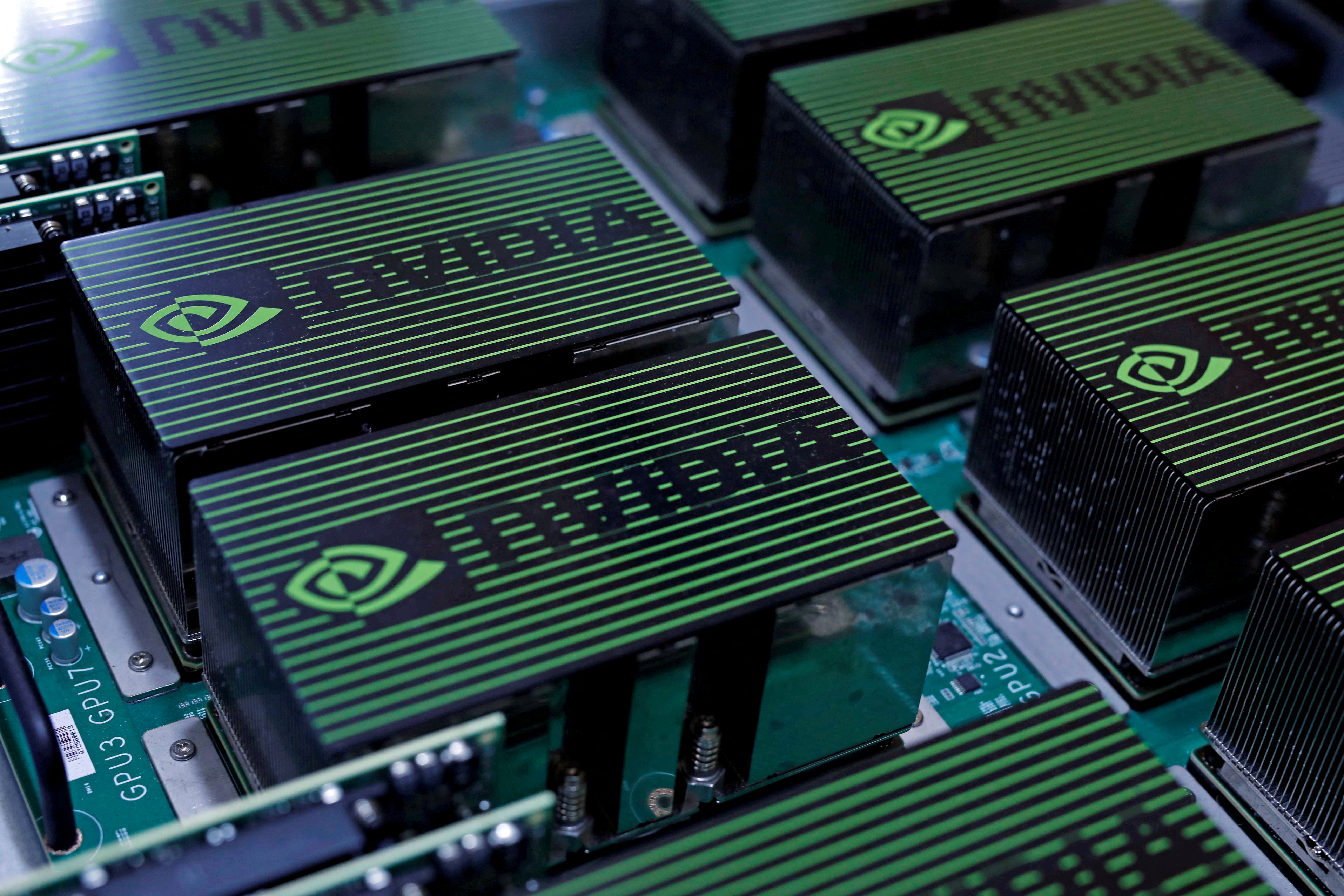 El logotipo de Nvidia Corporation. REUTERS/Tyrone Siu//Foto de archivo