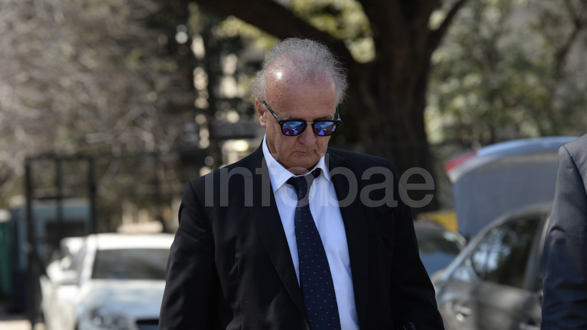 Clarens en Tribunales, cuando fue citado a indagatoria en la causa de los cuadernos en 2018 (Julieta Ferrario)