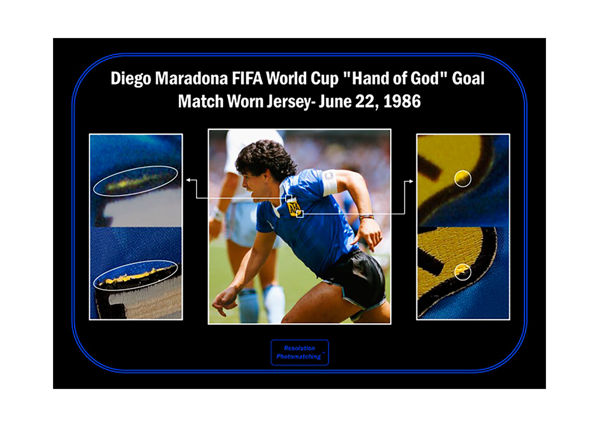 Diego Maradona 'The Hand of God' & 'Goal of the Century' World Cup Match  Worn Shirt, The Hand of God, 2022