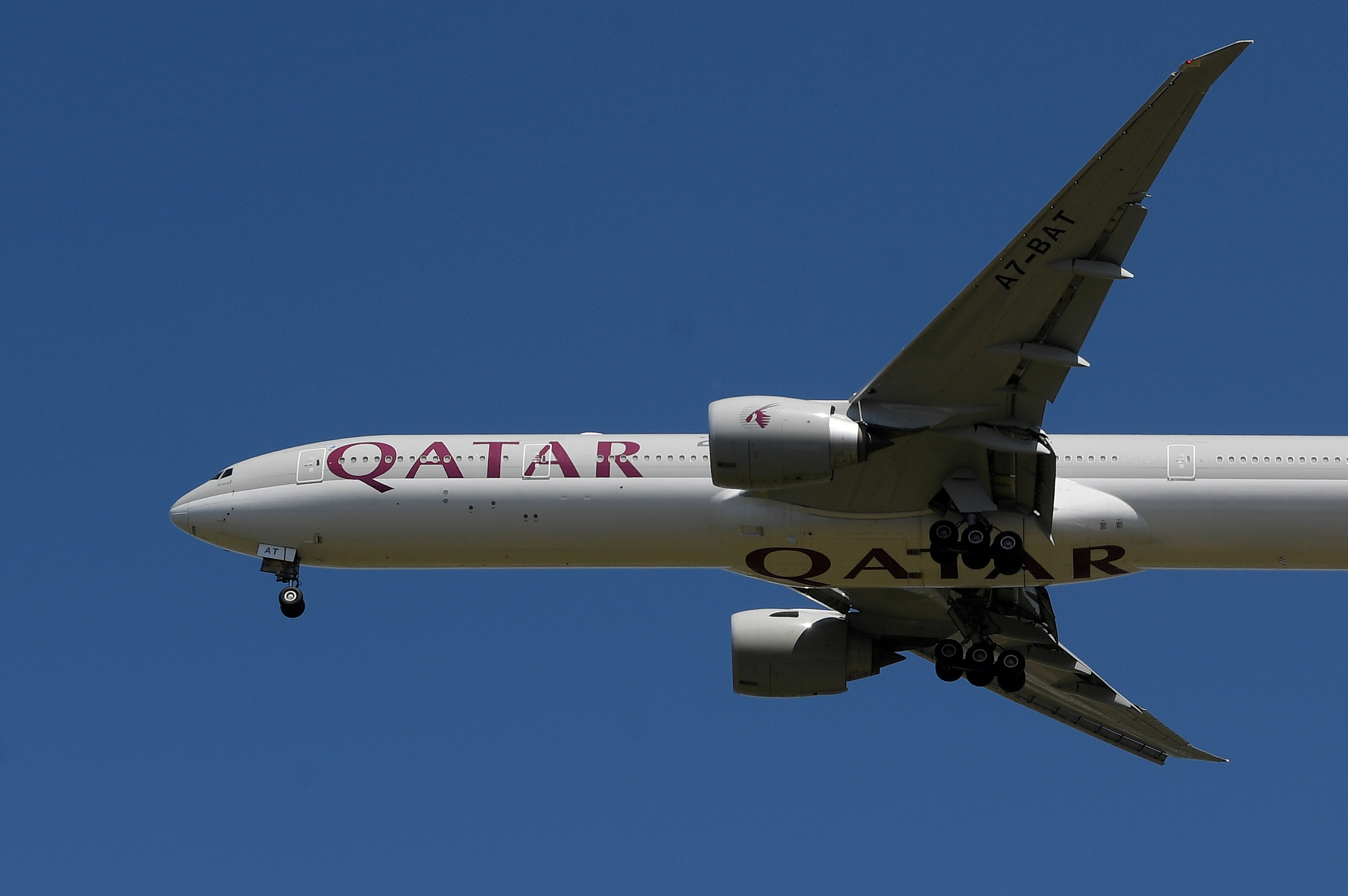 La aerolínea Qatar Airways tenía una ruta que unía Doha-Buenos Aires (REUTERS/Toby Melville/File Photo)