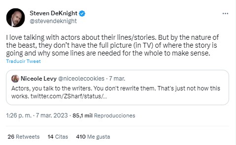 Steven DeKnight criticó duramente las actitudes que Jenna Ortega tuvo durante el rodaje de Merlina. FOTO: @stevendeknight