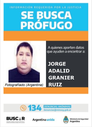 El prófugo Jorge Adalid Granier Ruiz 