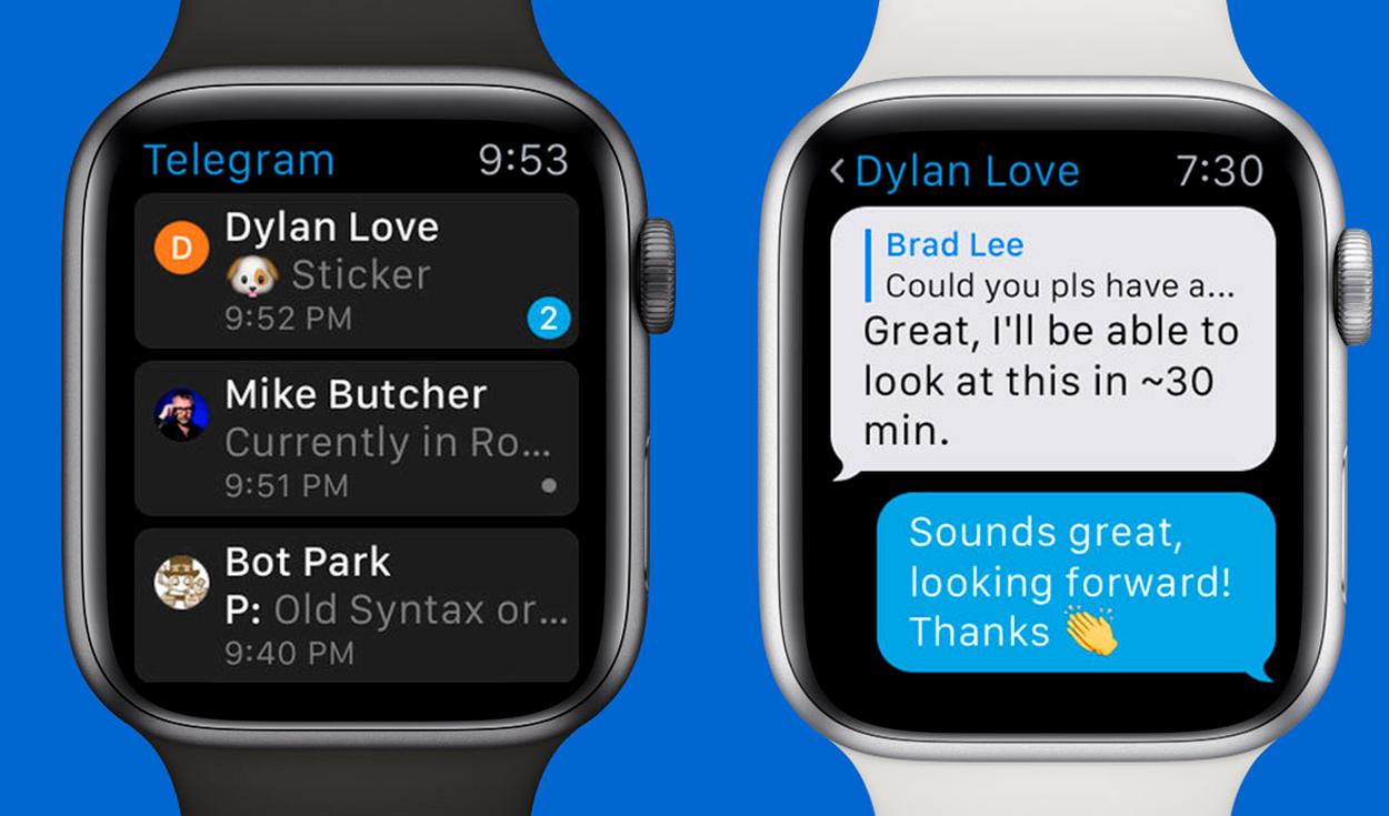 Apple Watch y Telegram. (foto: Consejos en iOS)
