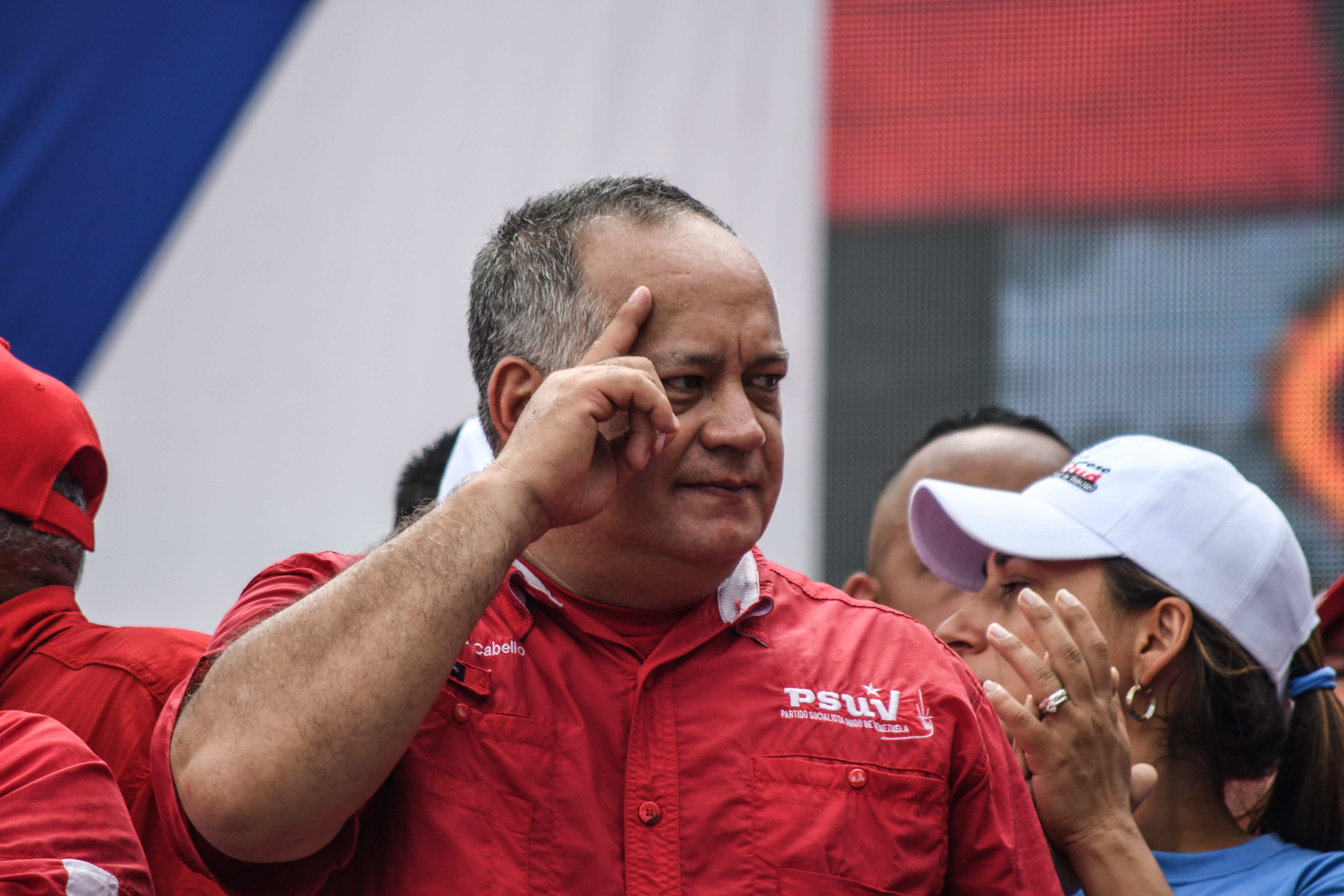 Diosdado Cabello, durante un acto de campaña en Caracas (ROMAN CAMACHO / ZUMA PRESS / CONTACTOPHOTO)
