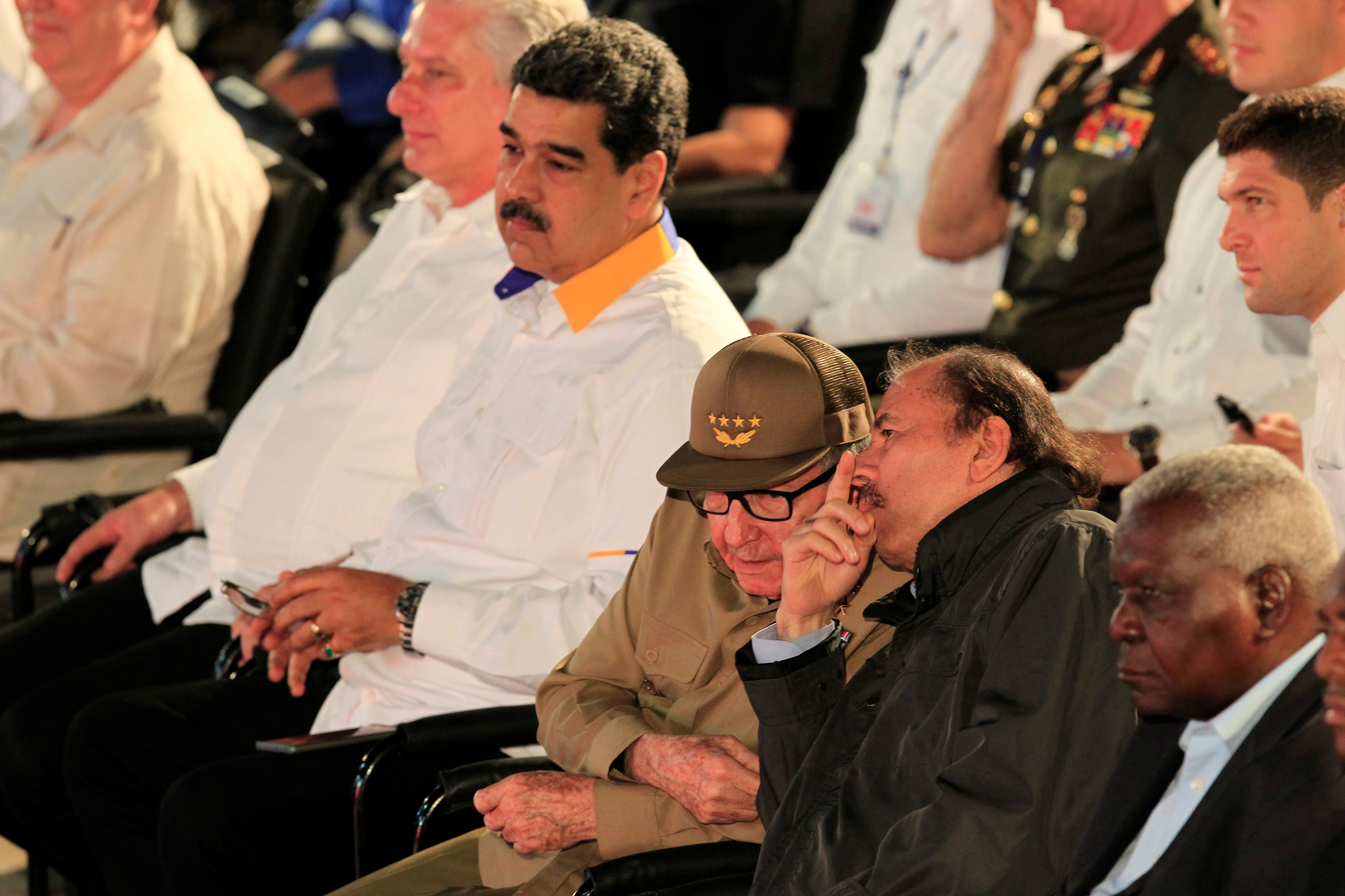 Nicolás Maduro, Raúl Castro y Daniel Ortega en una cumbre en La Habana, Cuba (Foto: Reuters)