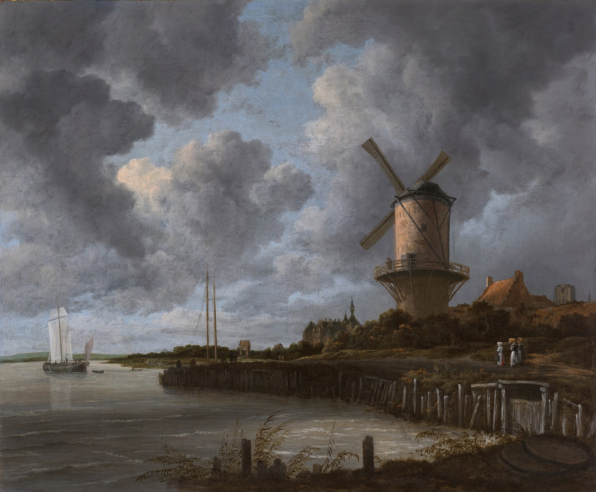 “El molino de Wijk bij Duurstede” (1670) de Jacob van Ruysdael