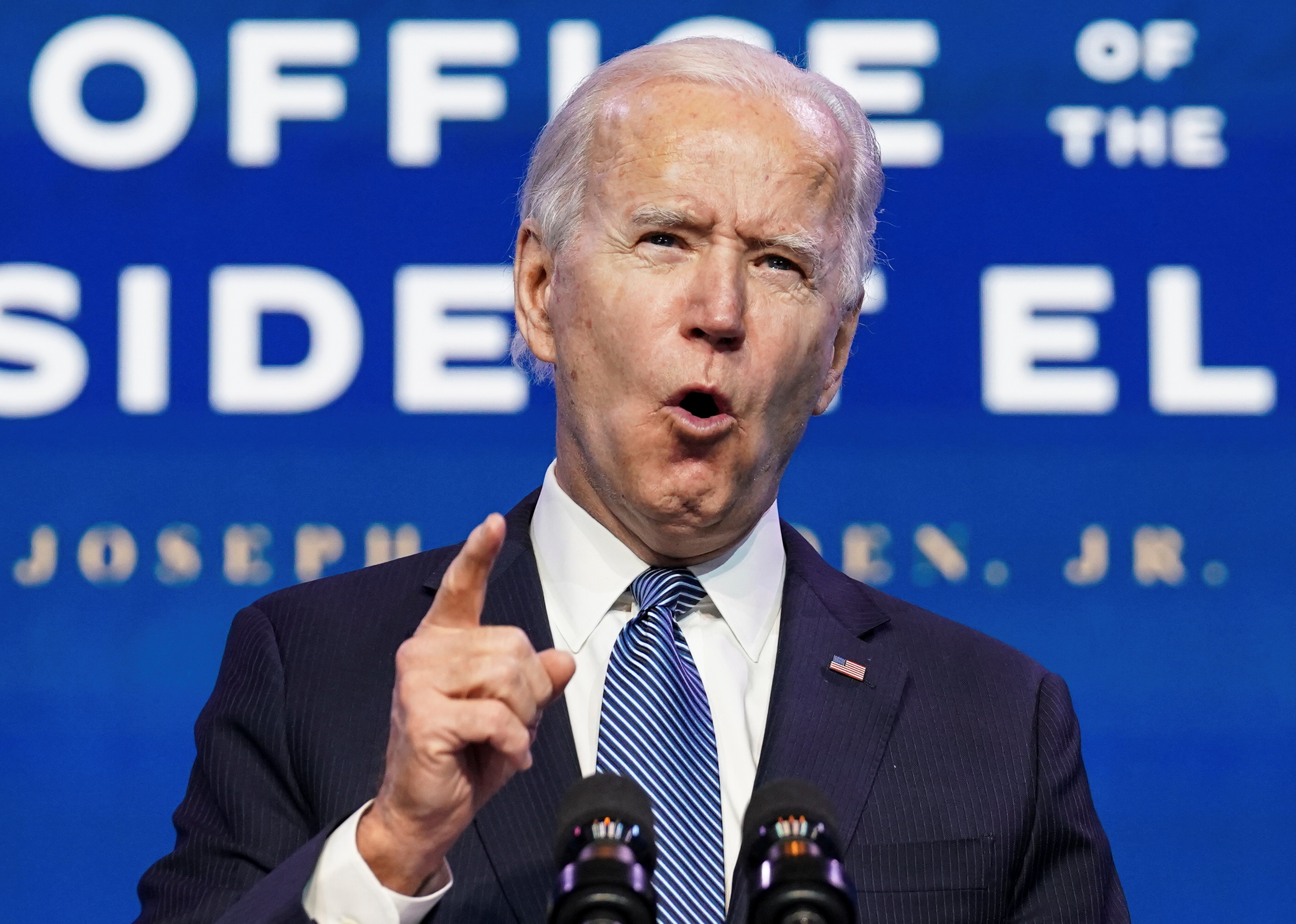 El presidente electo de los Estados Unidos, Joe Biden. Foto: REUTERS/Kevin Lamarque