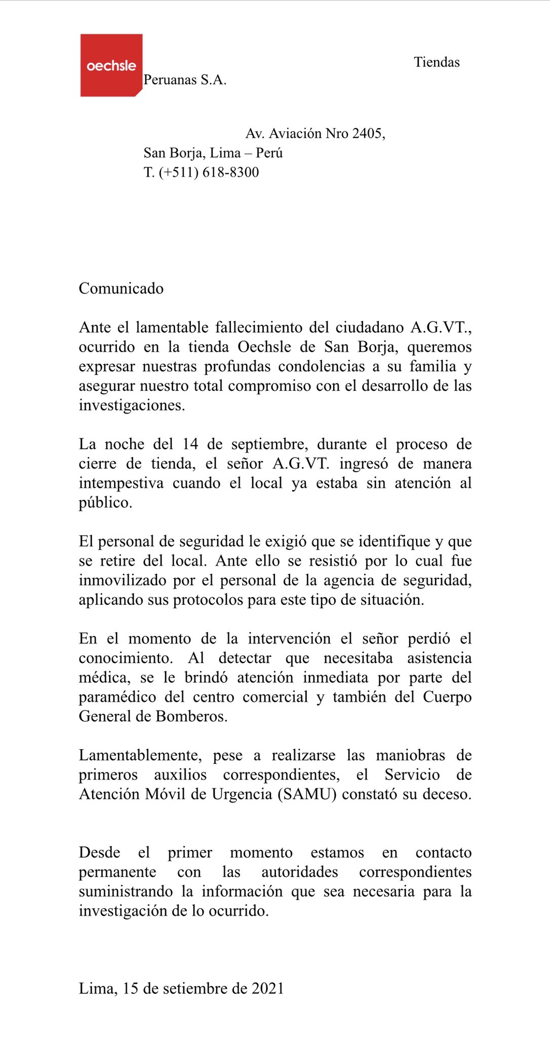 Caso Real Plaza Liderman Se Pronuncia Sobre Muerte De Hombre Tras Intervención De Agentes De 1367