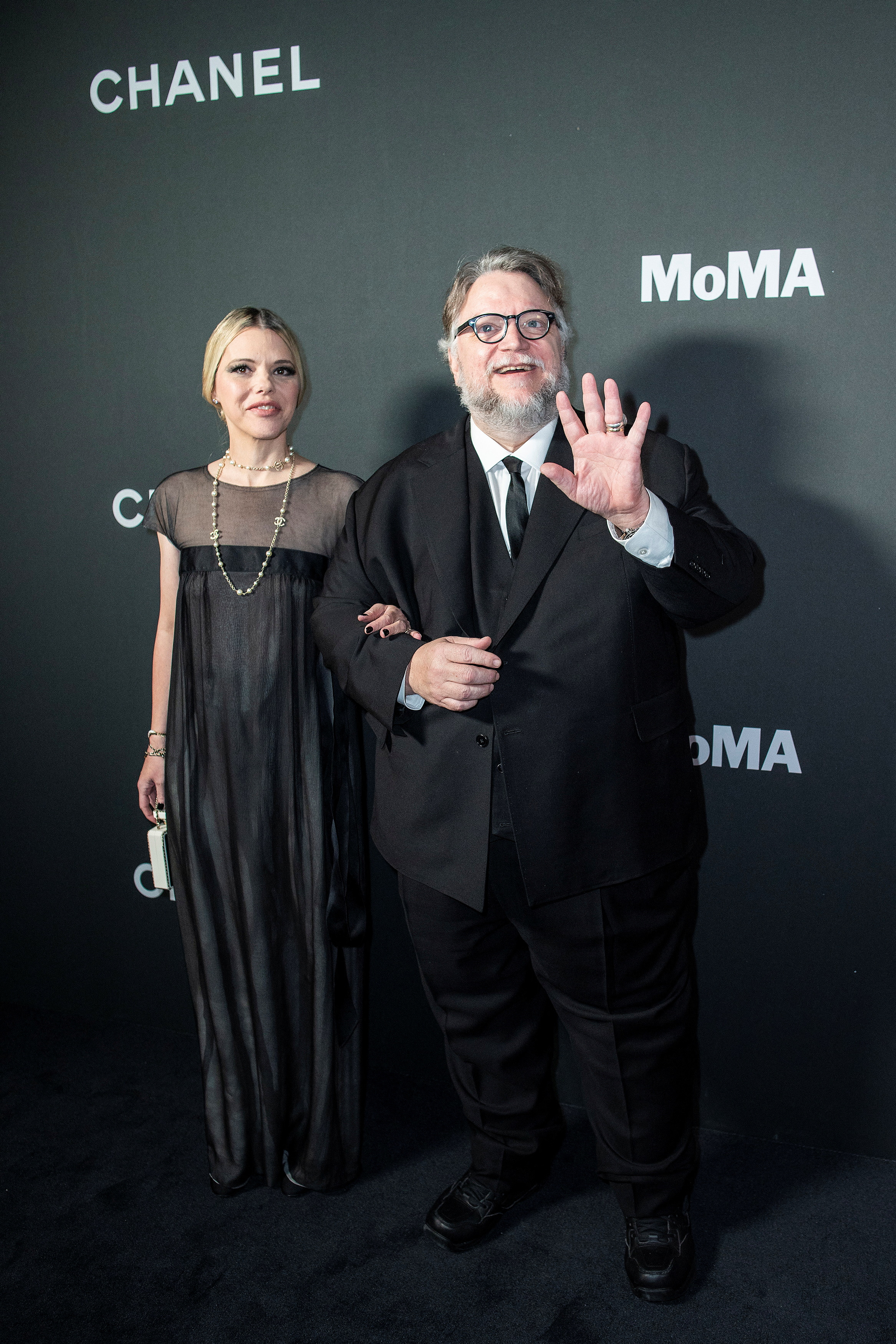 Guillermo del Toro y Kim Morgan durante su homenaje en el MoMa. (REUTERS/Eduardo Munoz)