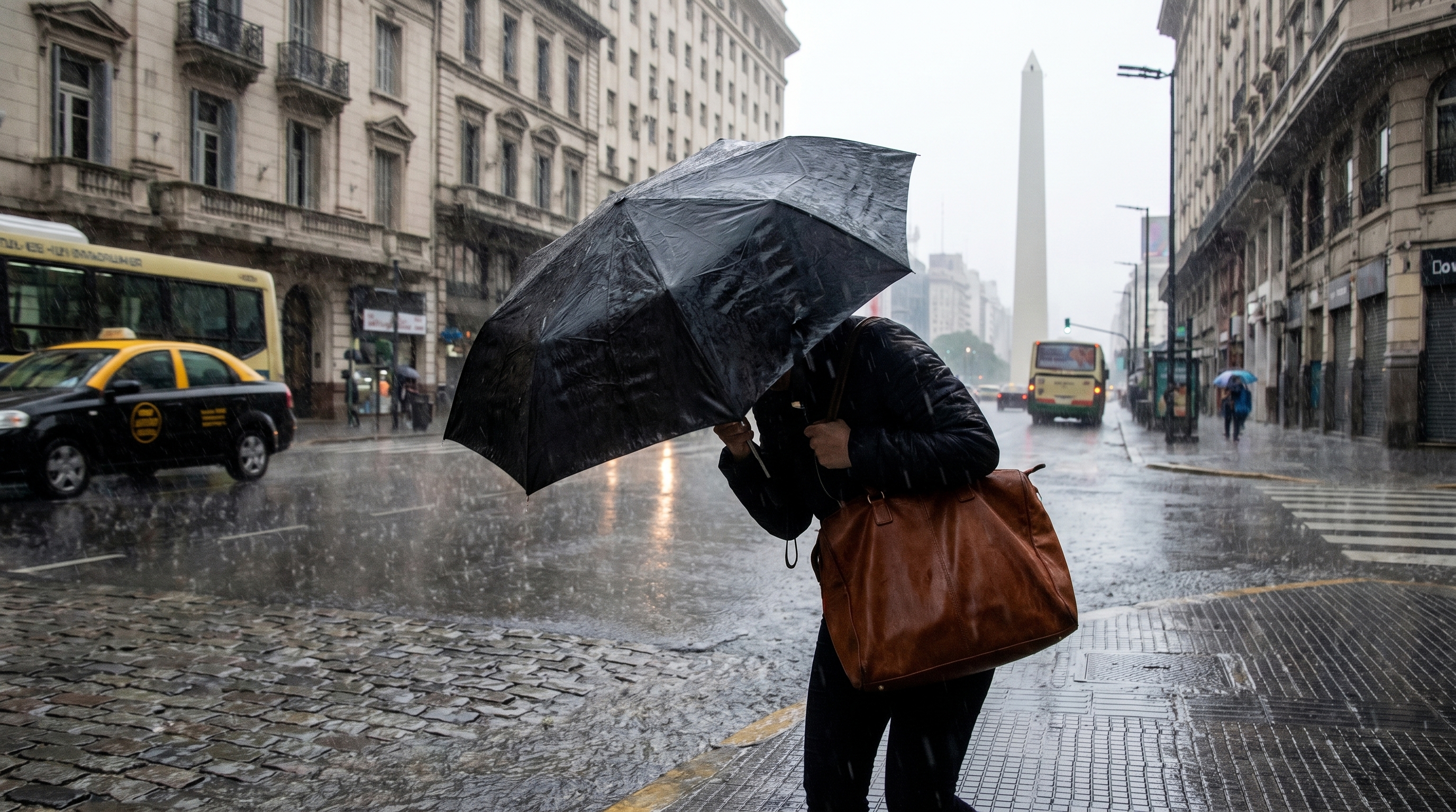 Fuerte temporal en Mar del Plata: as&iacute; fue el dram&aacute;tico rescate de un taxista que qued&oacute; atrapado en una inundaci&oacute;n